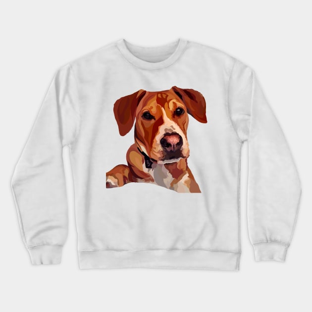 Puppy portrait Crewneck Sweatshirt by Poohdlesdoodles